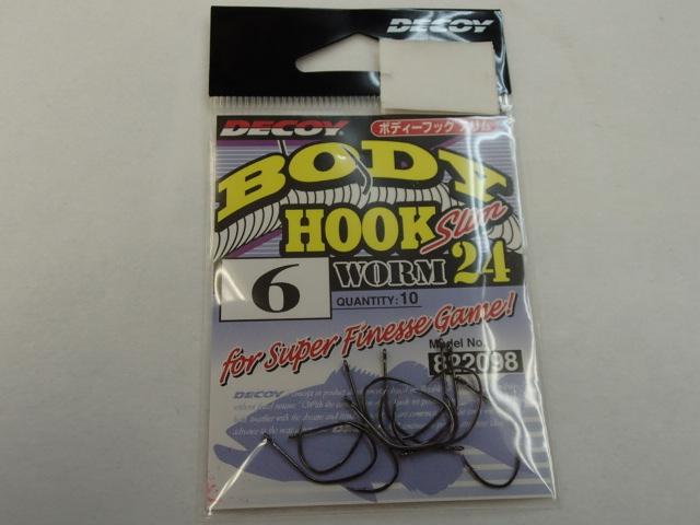 ボディフックスリムワーム24#6