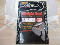 ウェイトシール楕円LL1.5g(4pcs/pack)