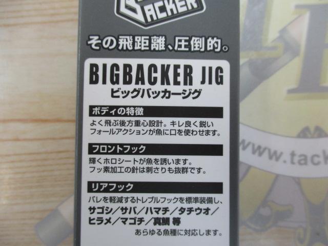 ビッグバッカージグ40gシラスシルバー/マグマウェーブホロ