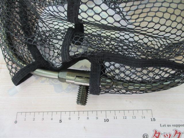 アルミフレーム(ワンピース)ラバーコーティングネット付40ガンメタ