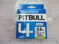 ピットブル4/200mライムグリーン0.8号PL-M64R