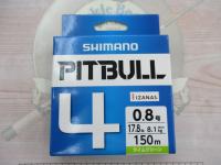 ピットブル4/150mライムグリーン0.8号PL-M54R