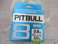 ピットブル8/200mライムグリーン0.8号PL-M68R