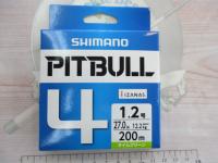 ピットブル4/200mライムグリーン1.2号PL-M64R