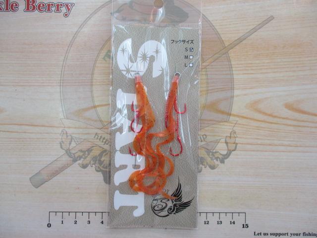 替ユニットトリプルフックショートカーリーS#24えびオレンジ