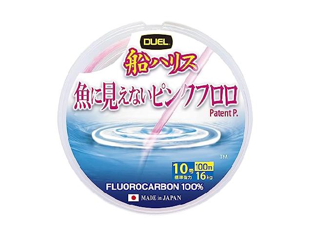 魚に見えないピンクフロロ船ハリス100m10号SPステルスピンク