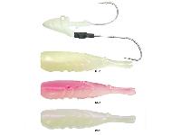 海太郎デカハネエビセット太刀魚仕様14g#1/0+2.5"#012グロー