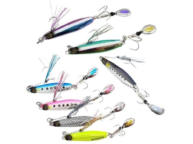 ジャックアイマキマキ60g#14リアル魚鱗チャートゴールド