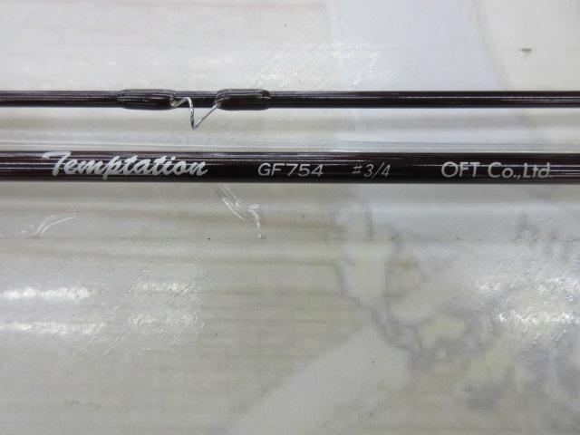 新品未使用 OFT テンプテーション GF754 #3/4 フライロッド オフト テンプテーション GF754 #3/4 OFT temptation 2ピース