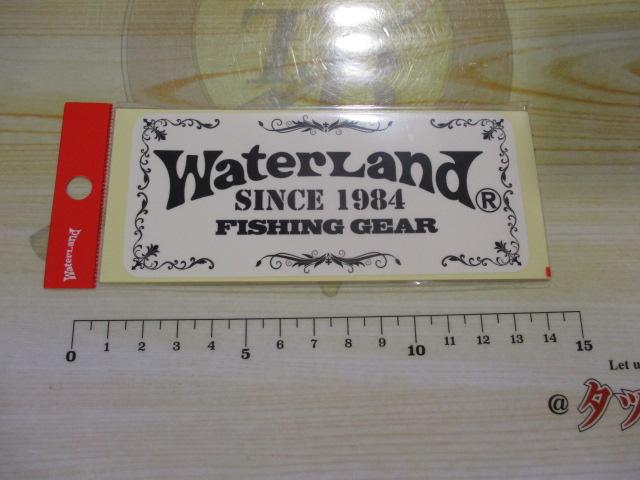 ウォーターランドステッカーSブラック・レッド(2枚入)