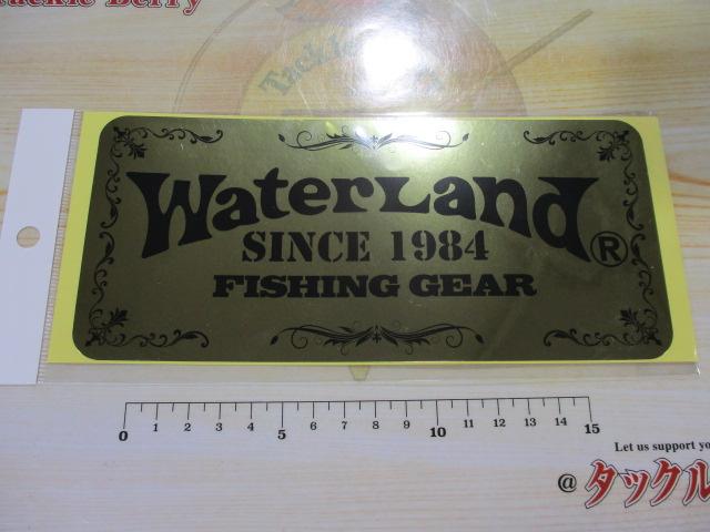 ウォーターランドステッカーMゴールド/ブラック