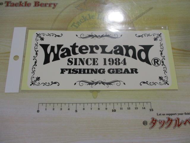 ウォーターランドステッカーMホワイト/ブラック