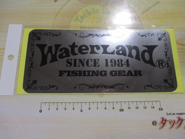 ウォーターランドステッカーMシルバー/ブラック
