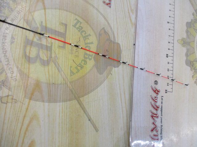 イカダ竿カスタム替え穂先カスタムKアクション4