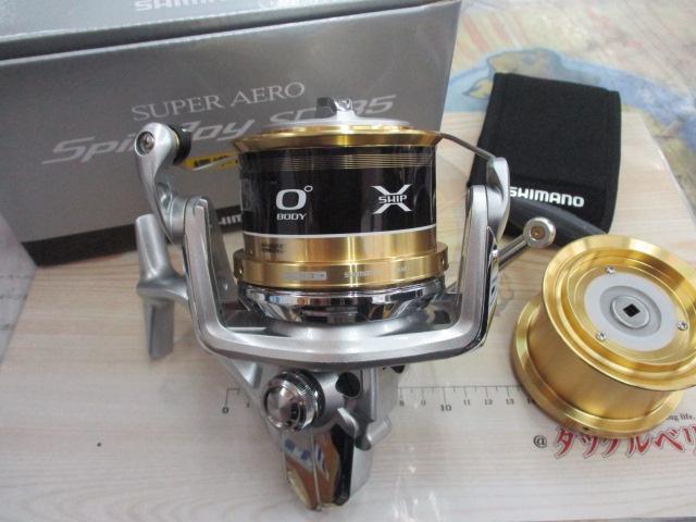 シマノ 15 スーパーエアロ スピンジョイ SD 30 標準仕様 替えスプール付き 未使用 ΨΨ中古SHIMANO シマノ スピニングリール 15スーパーエアロスピン