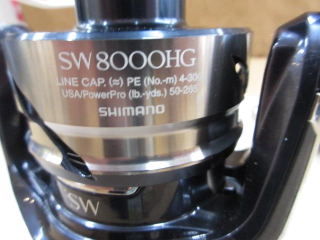 シマノ　21ツインパワーsw 8000hg 未使用　PEライン付属 シマノ 21 ツインパワー SW 8000HG (2021年モデル) スピニング