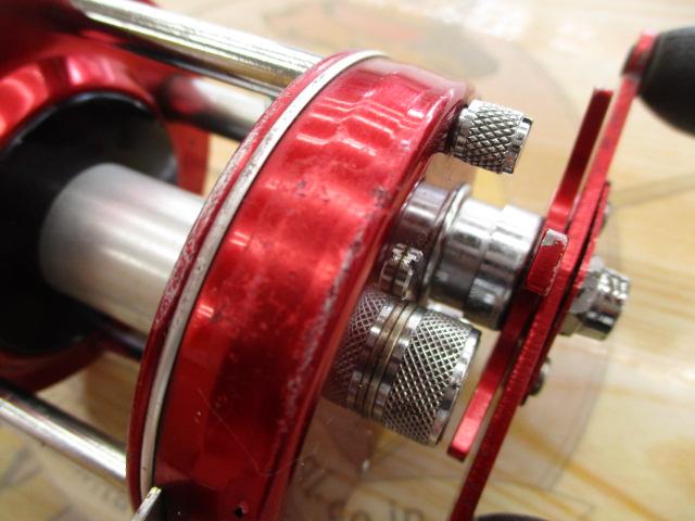 Abu Record Ambassadeur 5000 Svangsta Red With Case アブ