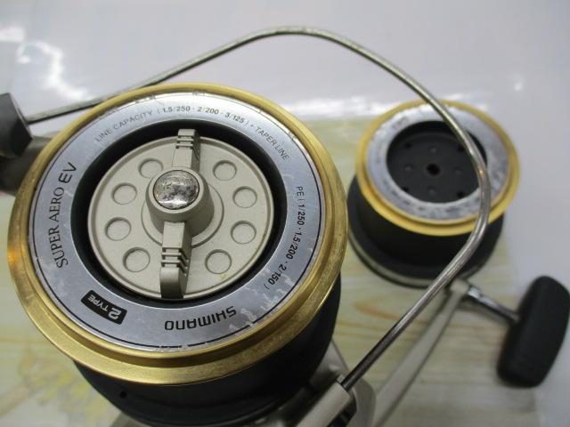シマノスーパーエアロEV［未使用品］ サンラインPE1号-200m付 シマノ スーパーエアロEV(替えスプール付き) | FISHLAND
