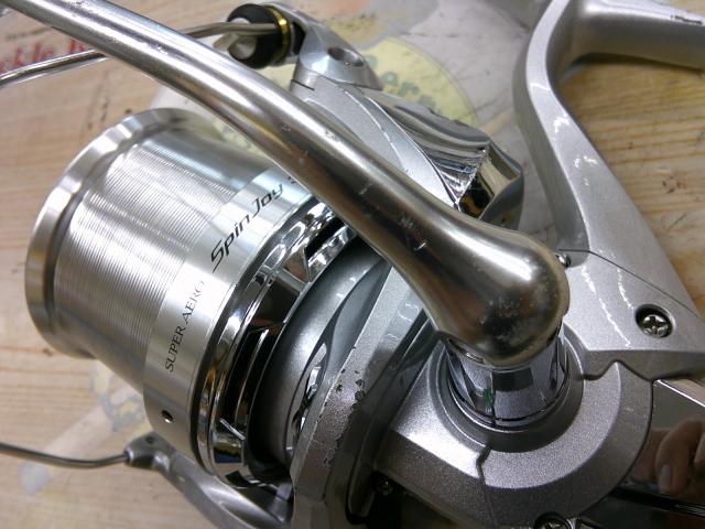 シマノ１４スーパーエアロスピンジョイ３０細糸仕様（替スプール・糸・カバー付き） スピニングリール シマノ 14 スーパーエアロ スピンジョイ35細糸