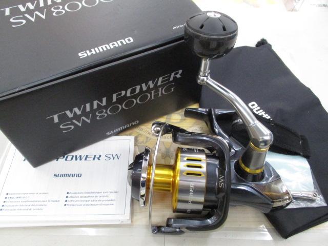 SHIMANO - 【たん】15ツインパワー SＷ8000HＧ 未使用品 シマノ @【中古】 15 ツインパワー SW 8000HG スピニングリ−ル