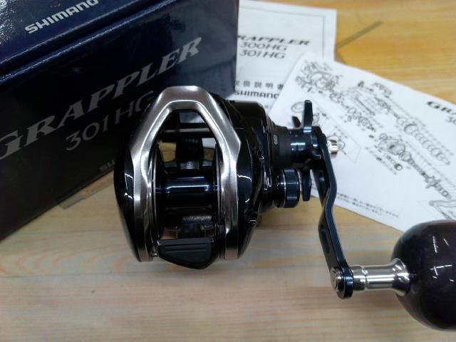 １７グラップラー３０１ＨＧ 美品中古 シマノ 17グラップラー 301HG/H131M ベイトリール 未使用品 : 釣