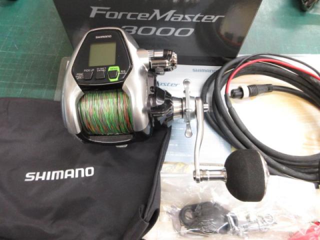 【未使用品】SHIMANO22フォースマスター3000 シマノ】 22フォースマスター 3000 使用距離4.6km 使用27.5時間