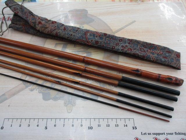 と*し様 【古竿美品】宝春生 舟月 ふねづき 14.5 銘刻有 竹竿 ハス竿155-3.jpeg