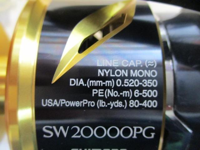 ゆうライズ 20STELLA SW 20000PG 新品未使用 シマノ 再入荷 残り僅か 20ステラSW20000PG 夢屋20000MAX