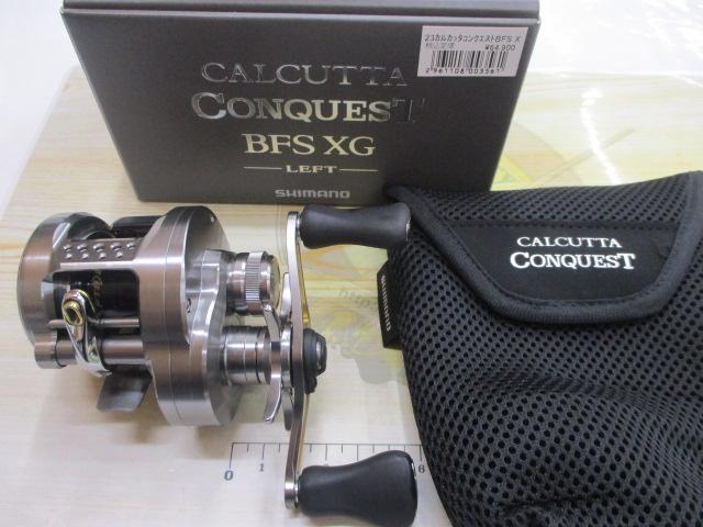 シマノ　23カルカッタコンクエストBFS XG 左巻　中古 シマノ ベイトリール カルカッタコンクエスト BFS XG LEFT(左