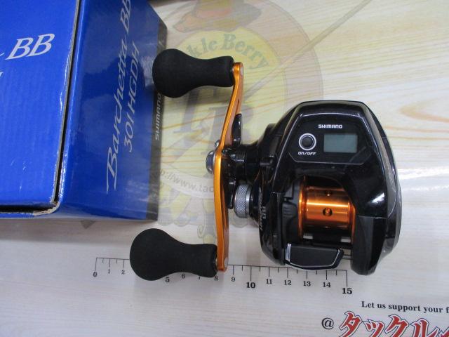 美品　シマノ　17バルケッタ　ＢＢ　３０１ＨＧＤＨ　カウンターリール シマノ 17 バルケッタ BB 301HGDH 釣り 両軸リール - 最安値