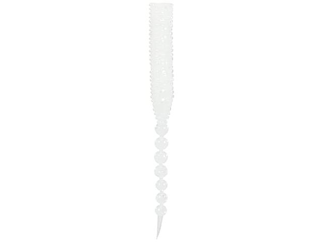 鯵道ワームレダマADW-RD2.0#010グローホワイトシルバーラメ