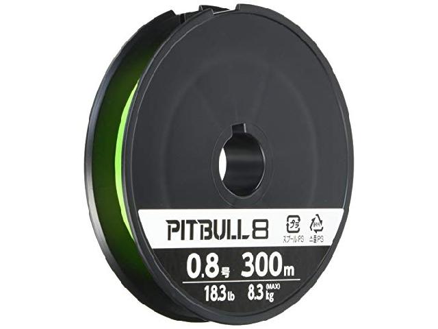 ピットブル8/300mライムグリーン0.8号PL-M78S