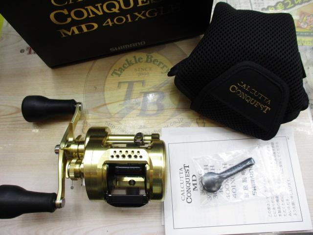 SHIMANO CALCUTTA CONQUEST MD 401XGLH未使用品 Shimano Calcutta Conquest MD Casting Reel 401XG 7.5:1 Left