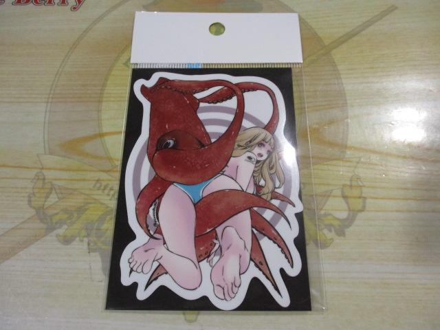 フィッシュアートステッカーミニケンサキイカ