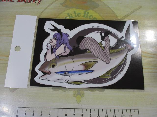 フィッシュアートステッカーカンパチ