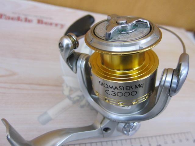 ・優良古物　シマノ　スピニングリール　バイオマスターC3000　BIOMASTER　保護袋付き SHIMANOシマノ『08 バイオマスター C3000 左右付替え可』02269 超