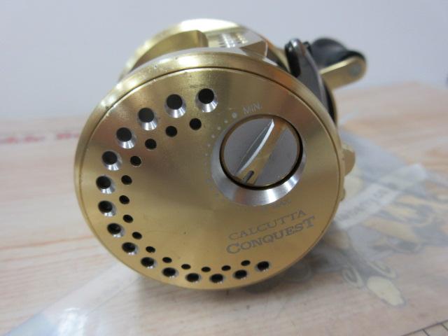 シマノ 14カルカッタコンクエスト201 左巻き 実釣未使用品 シマノ カルカッタ コンクエスト 201 (左) カルカッタコン