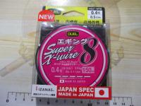 スーパーエックスワイヤー8エギング150m0.4号WPMホワイトピンクマーキング