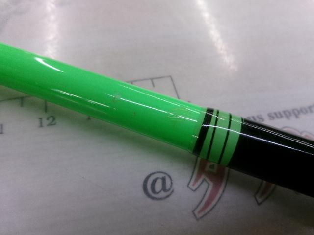 ロッカンシューター 蛍光グリーンブランク/ブラックスレッド(6ガイド)