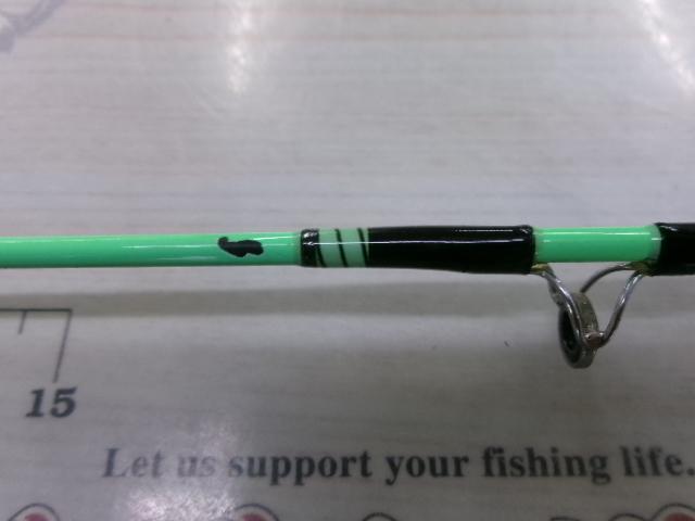 ロッカンシューター 蛍光グリーンブランク/ブラックスレッド(6ガイド)