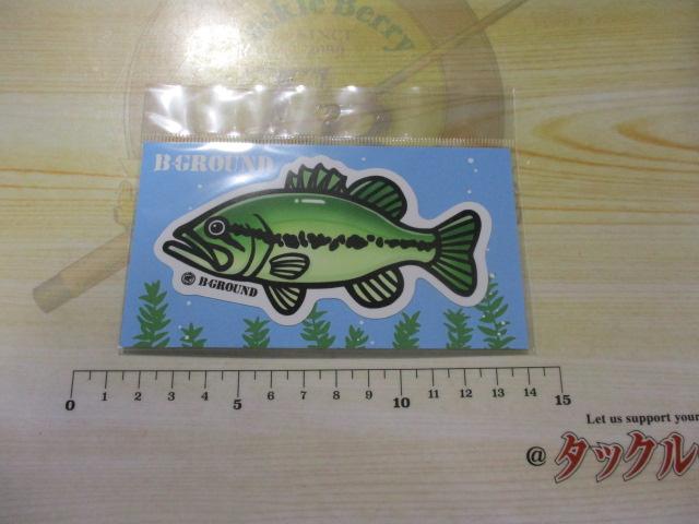 イラストステッカーレギュラーブラックバス