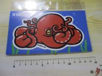 イラストステッカーラージタコ