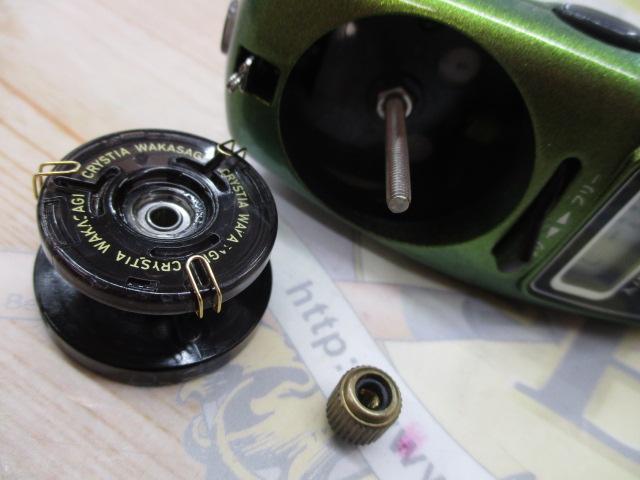 クリスティア ワカサギCR電動リールPT グリーンゴールド