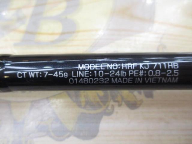 HRF KJ 711HB｜＠ベリーネット 日本最大新品中古釣具WEBショップ