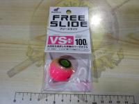 フリースライドVSヘッドプラス100g#6リアル魚鱗UVフラッシュオレピン