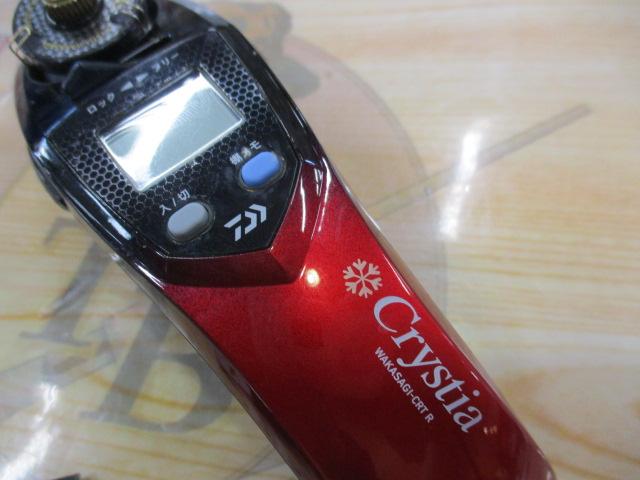 クリスティア ワカサギCRTR電動リール ソリッドブラック/レッドグラデーション