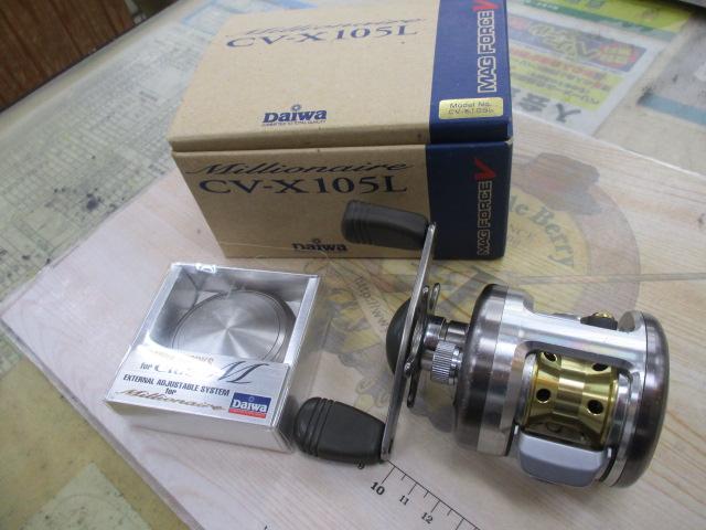 【新品・未使用品】 ダイワ　ミリオネアCV-X105Lレフトハンドル DAIWA ダイワ ミリオネアCV-Z 105L 左ハンドル ハンドルカスタム