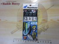 ライトカゴ釣り青夜光フック1m2本鈎3セット3号