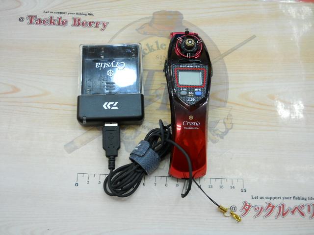 クリスティア ワカサギCRTα電動リール ソリッドブラック/メタルレッドG