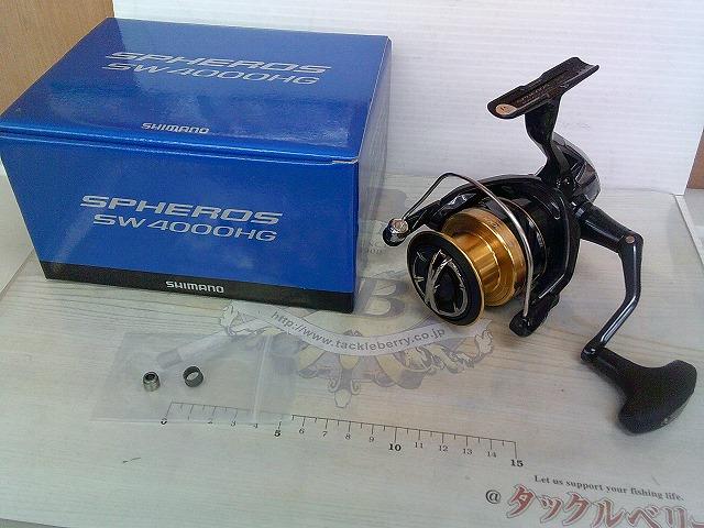 未使用 シマノ スピニングリール 19 スフェロス SW 4000HG 19スフェロスSW 4000HG｜＠ベリーネット 日本最大新品中古釣具WEBショップ